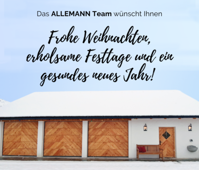 ALLEMANN wünscht frohe Weihnachten