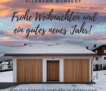 ALLEMANN wünscht frohe Weihnachten