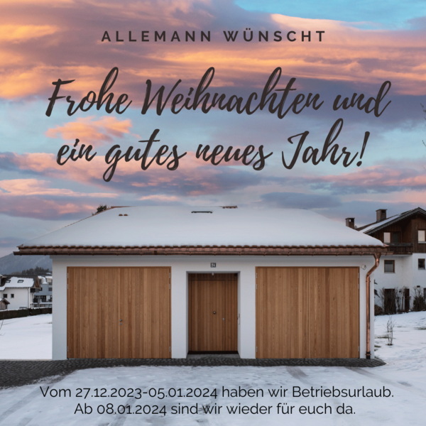 ALLEMANN wünscht frohe Weihnachten